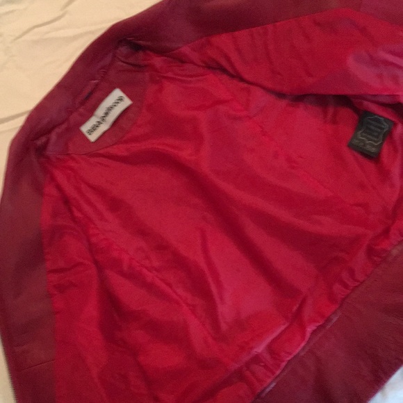 BiBA+pariscop red leather zipper jacket. Size 34. - Picture 4 of 6